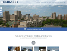 Tablet Screenshot of embassyhotelottawa.com